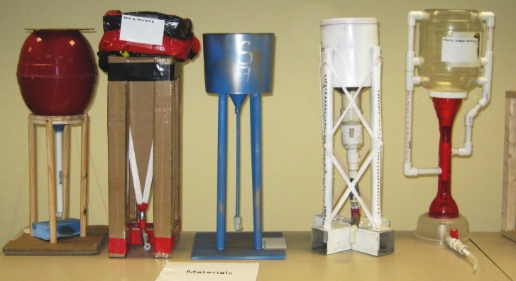 Model water towers